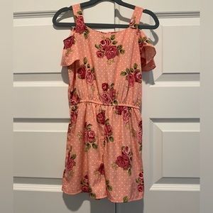 Girls Cap Sleeve Romper (Size 8)